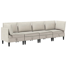 Woonkamer Meubelset 4 pcs Havermout Stof