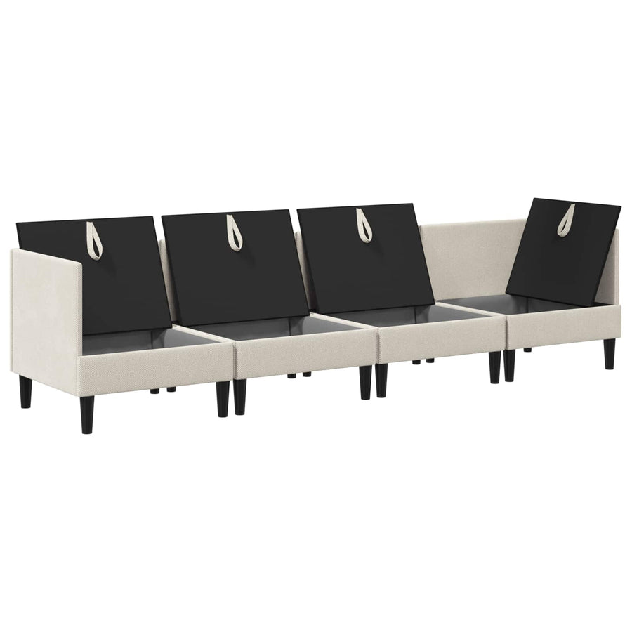 Woonkamer Meubelset 4 pcs Havermout Stof