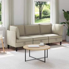 Woonkamer Meubelset 3 pcs Zand Stof