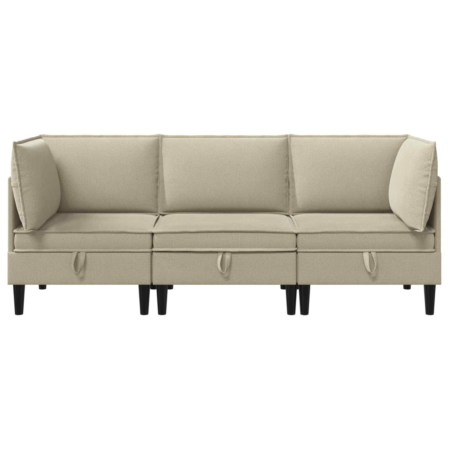 Woonkamer Meubelset 3 pcs Zand Stof