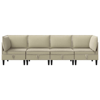 Woonkamer Meubelset 4 pcs Zand Stof
