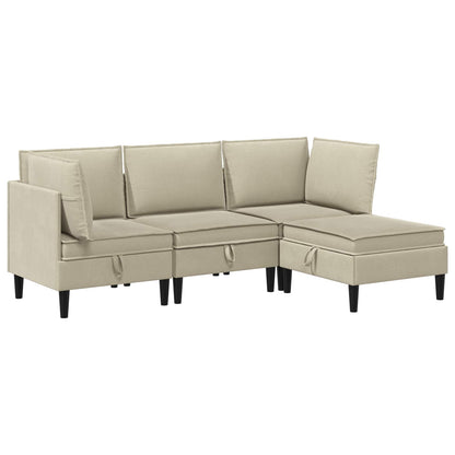 Woonkamer Meubelset 4 pcs Zand Stof