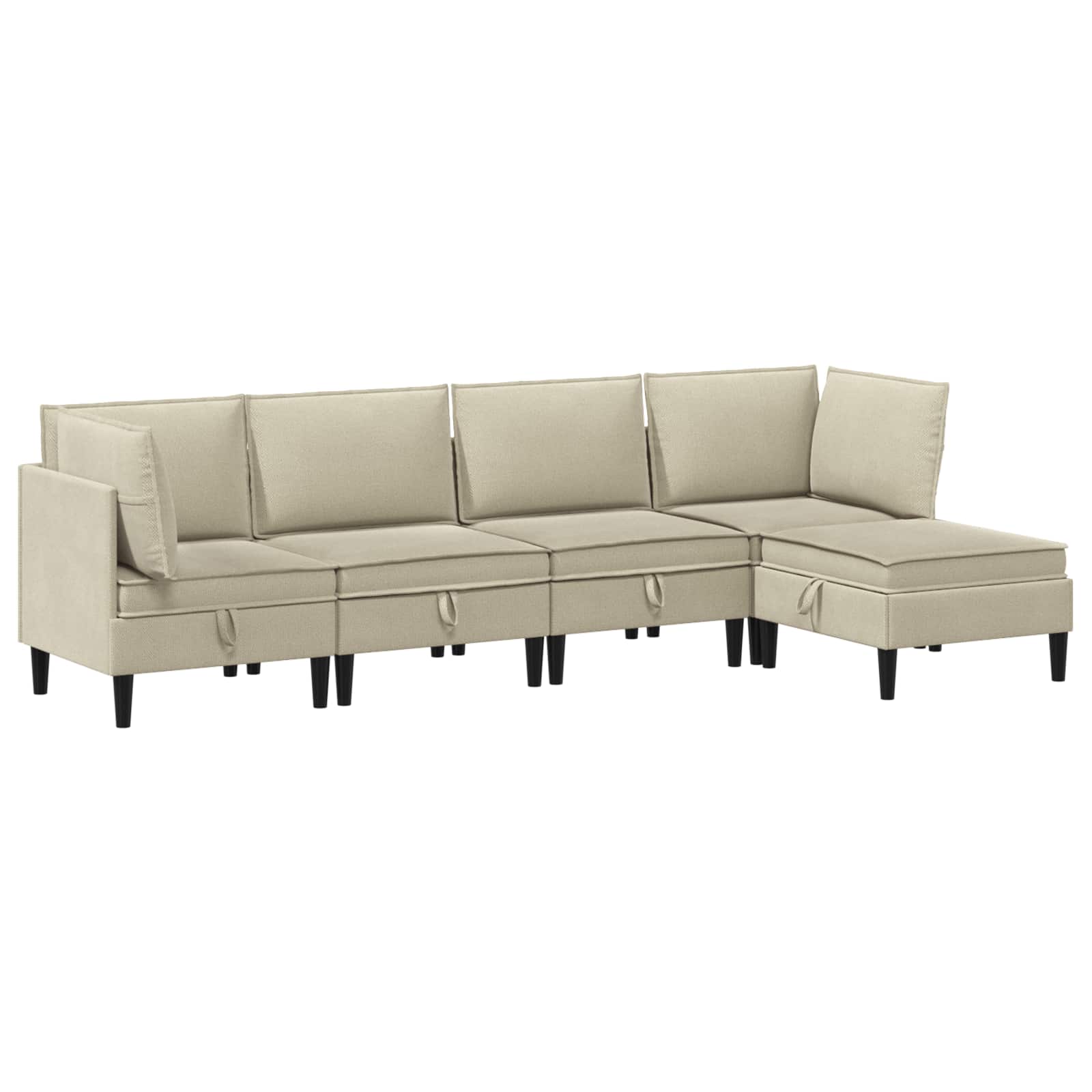 Woonkamer Meubelset 5 pcs Zand Stof