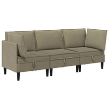 Woonkamer Meubelset 3 pcs Kaki Stof