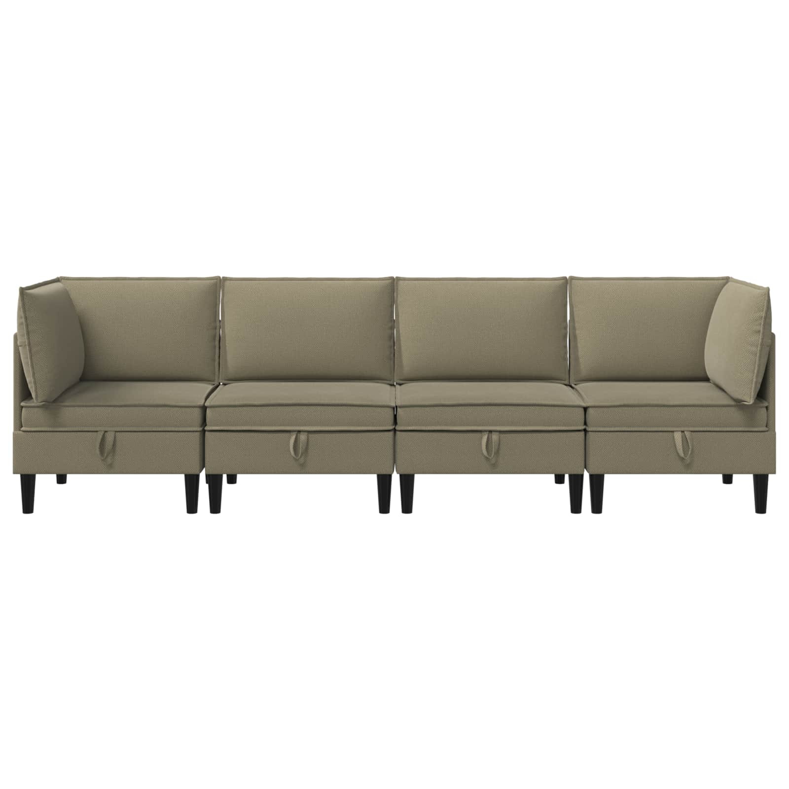 Woonkamer Meubelset 4 pcs Kaki Stof