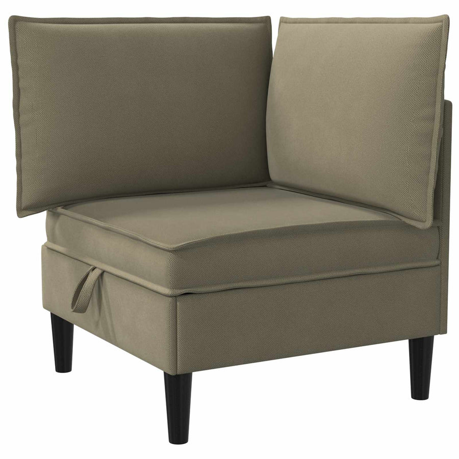 Woonkamer Meubelset 5 pcs Kaki Stof
