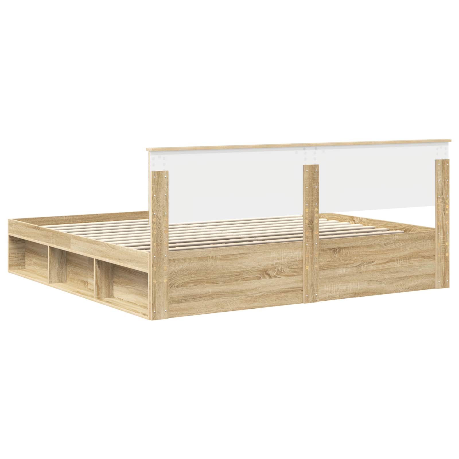 Bedframe met hoofdeinde Sonoma 200 x 200 cm Massief grenenhout