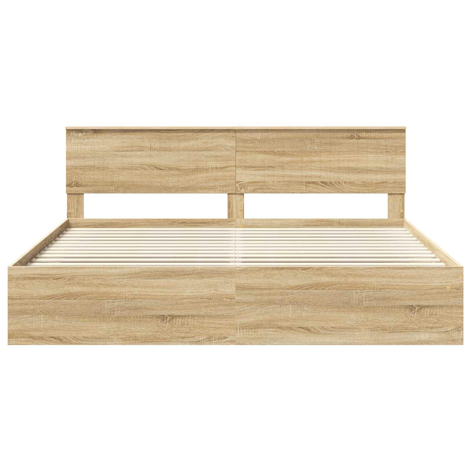 Bedframe met hoofdeinde Sonoma 200 x 200 cm Massief grenenhout