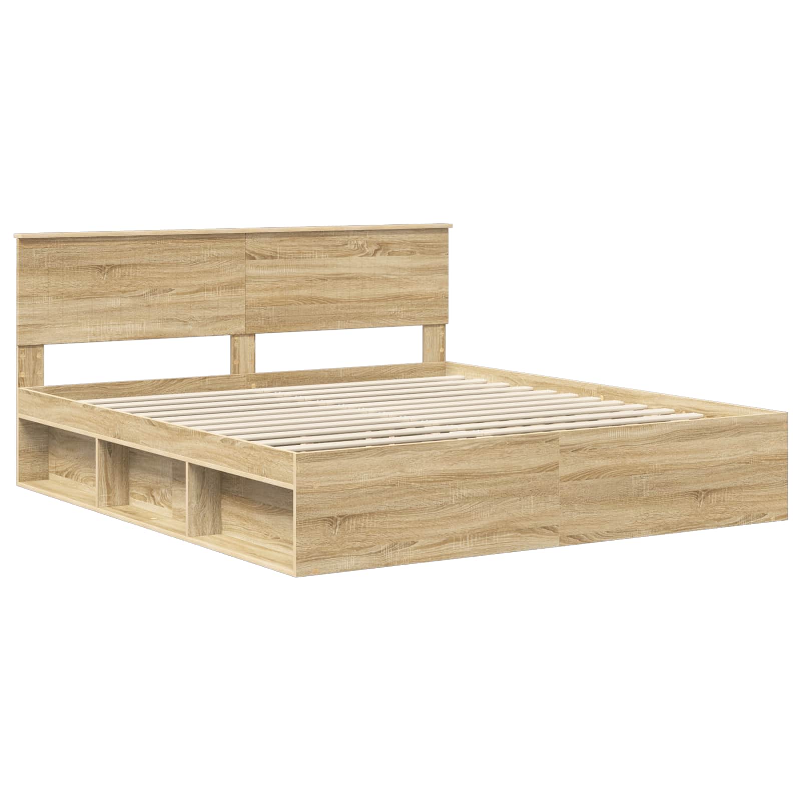 Bedframe met hoofdeinde Sonoma 180 x 200 cm Massief grenenhout