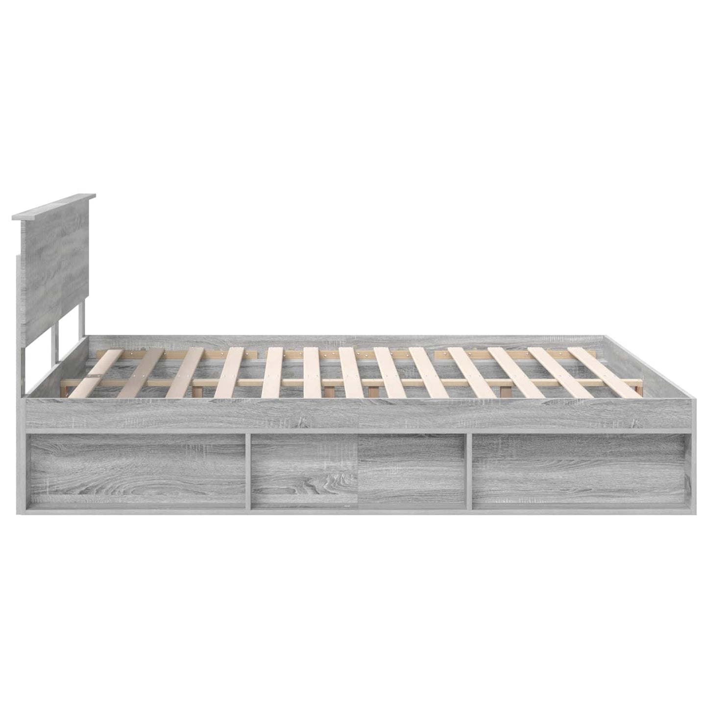 Bedframe Grijs Sonoma 180 x 200 cm Massief grenenhout