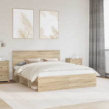 Bedframe met hoofdeinde Sonoma 160 x 200 cm Massief grenenhout