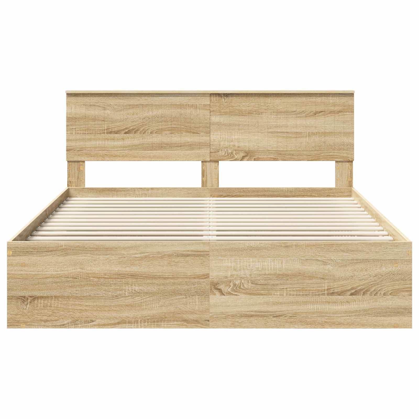 Bedframe met hoofdeinde Sonoma 160 x 200 cm Massief grenenhout