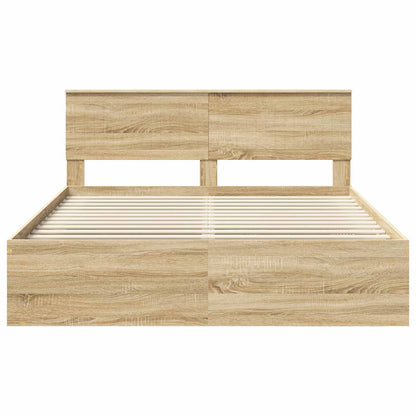 Bedframe met hoofdeinde Sonoma 160 x 200 cm Massief grenenhout