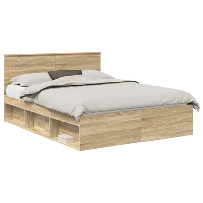Bedframe Sonoma Eiken 150 x 200 cm Massief grenenhout