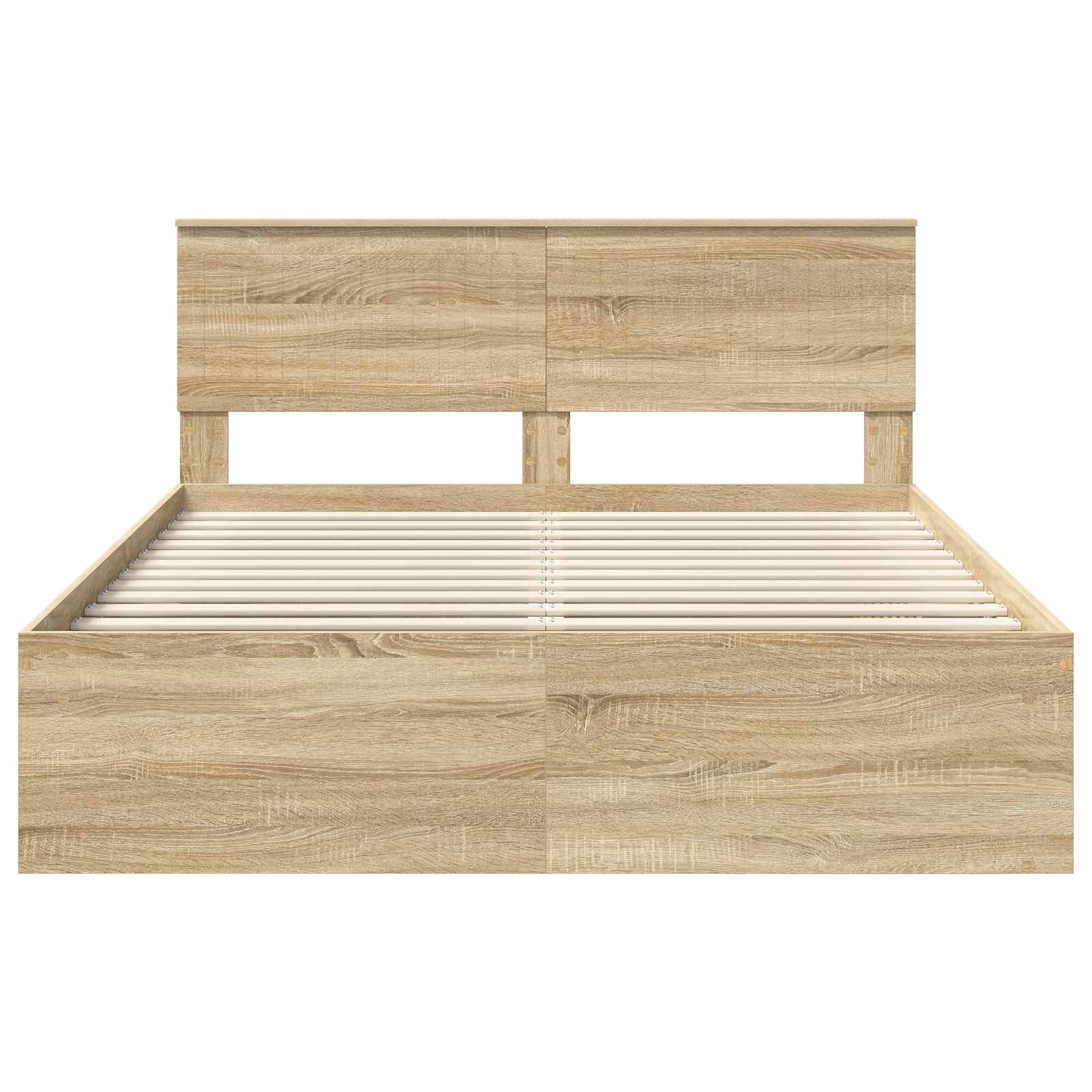 Bedframe Sonoma Eiken 150 x 200 cm Massief grenenhout