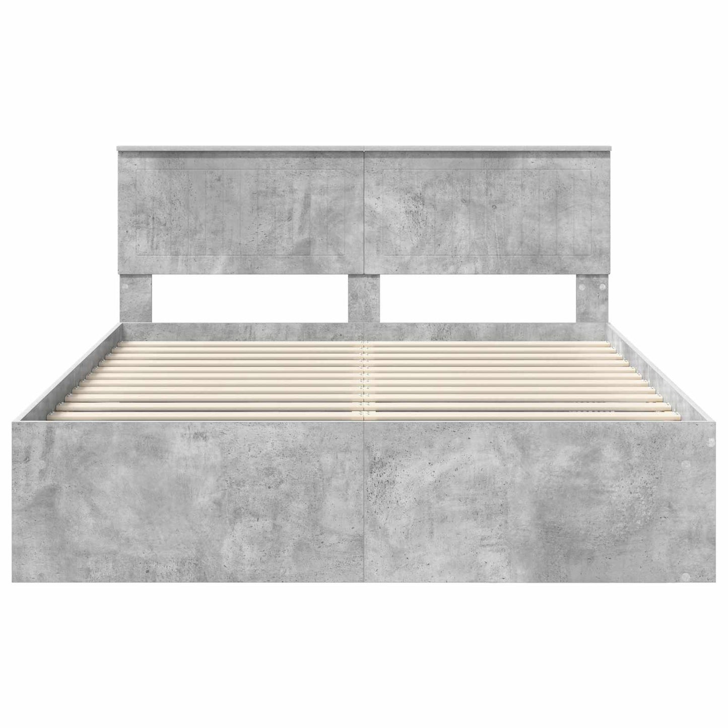 Bedframe Concerte Grijs 150 x 200 cm Massief grenenhout