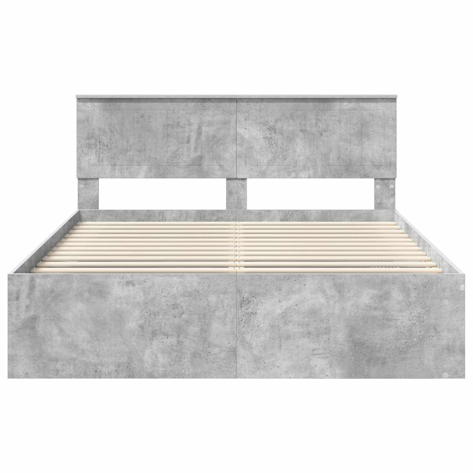 Bedframe Concerte Grijs 150 x 200 cm Massief grenenhout