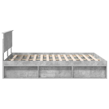 Bedframe Concerte Grijs 150 x 200 cm Massief grenenhout
