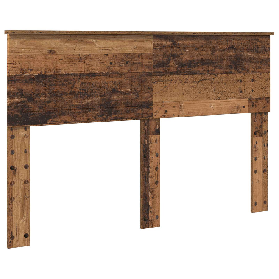 Bedframe met hoofdeinde Oudhout 140 x 190 cm Massief grenenhout