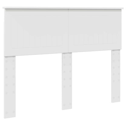 Bedframe met hoofdeinde Wit 120 x 190 cm Massief grenenhout