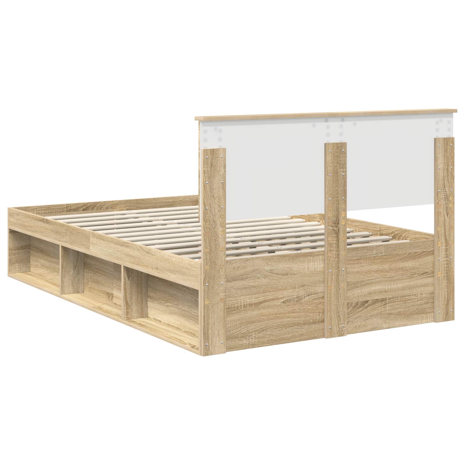Bedframe met hoofdeinde Sonoma 120 x 190 cm Massief grenenhout