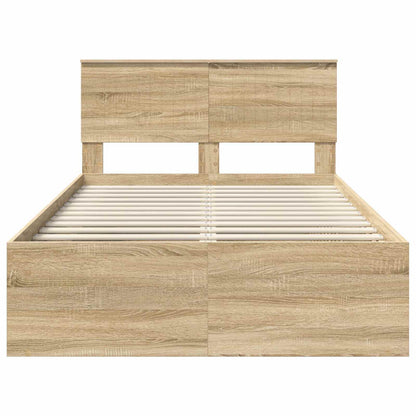 Bedframe met hoofdeinde Sonoma 120 x 190 cm Massief grenenhout