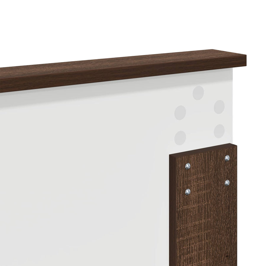 Bedframe Bruin Eiken 120 x 190 cm Massief grenenhout