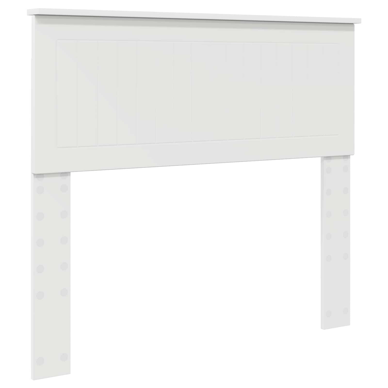 Bedframe met hoofdeinde Wit 100 x 200 cm Massief grenenhout