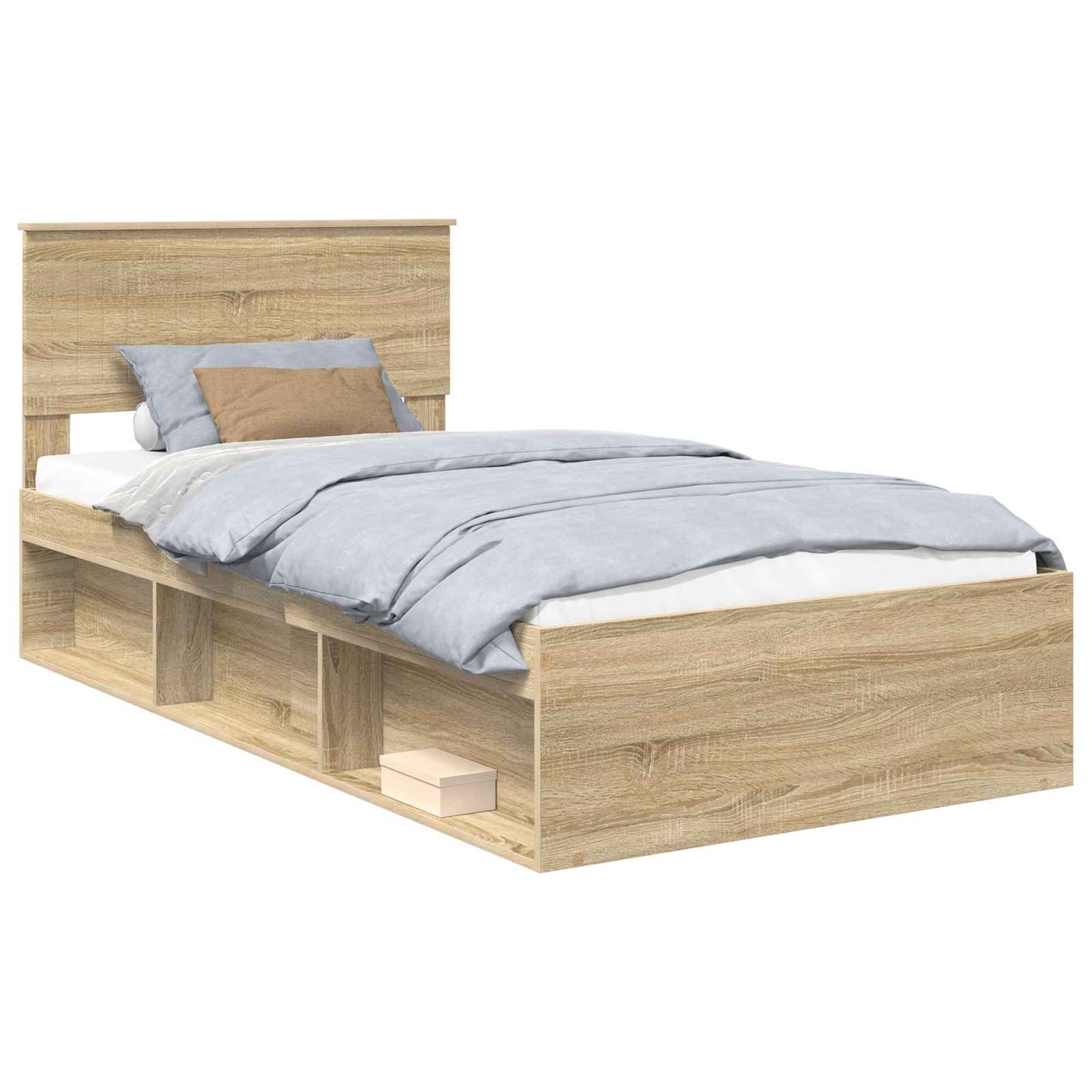 Bedframe met hoofdeinde Sonoma 100 x 200 cm Massief grenenhout