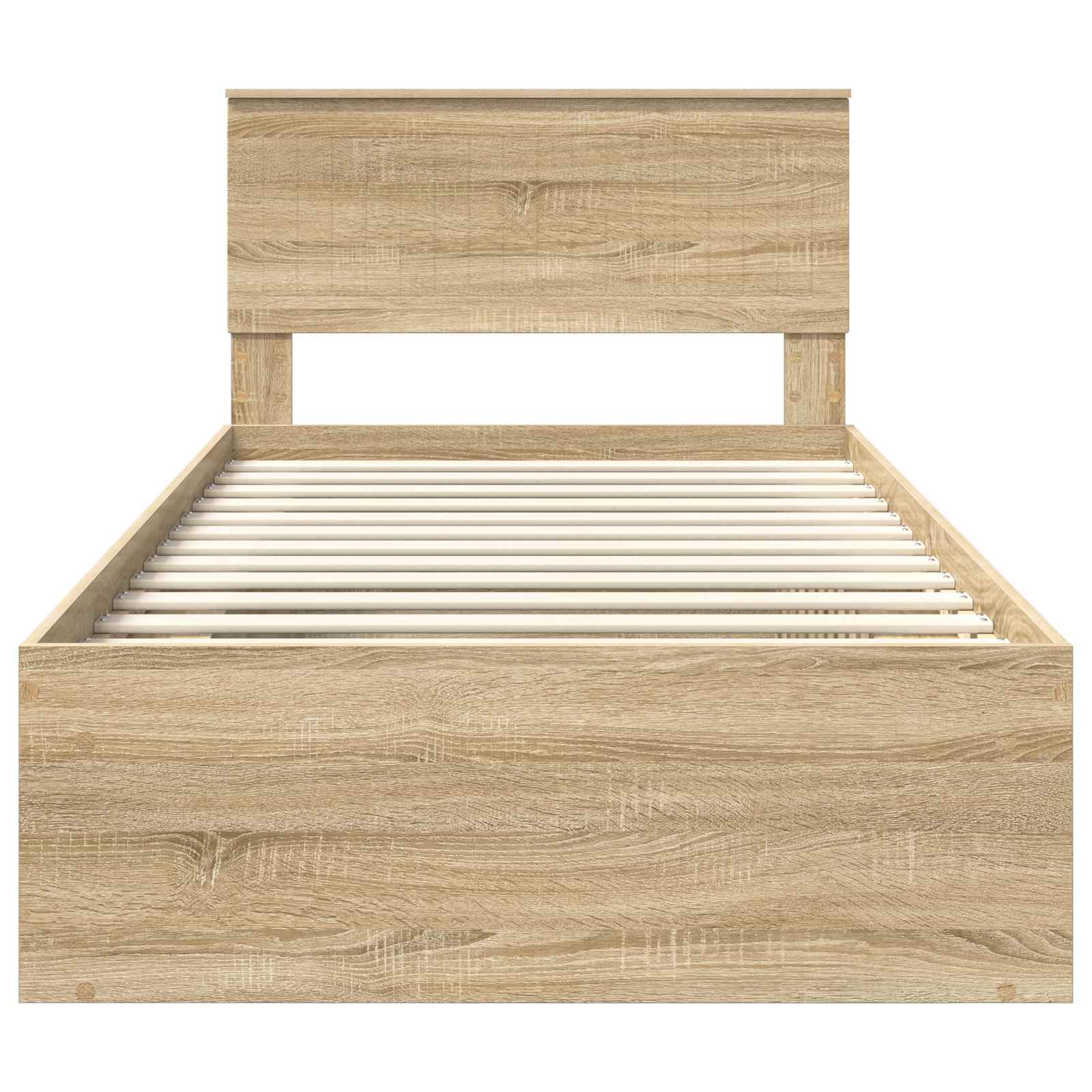 Bedframe met hoofdeinde Sonoma 100 x 200 cm Massief grenenhout