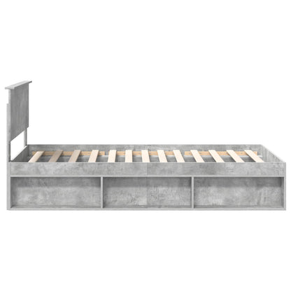Bedframe Concerte Grijs 100 x 200 cm Massief grenenhout