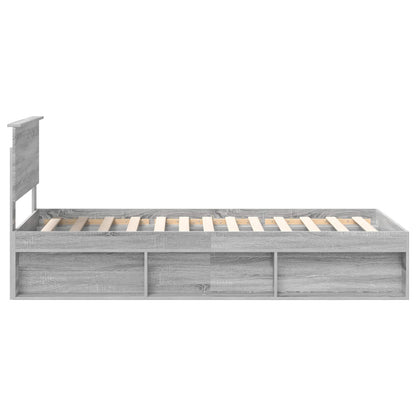 Bedframe Grijs Sonoma 90 x 200 cm Massief grenenhout