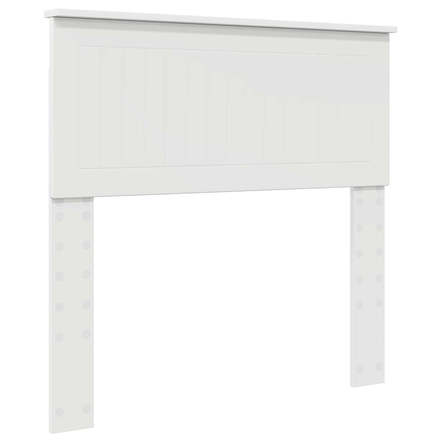 Bedframe met hoofdeinde Wit 90 x 190 cm Massief grenenhout
