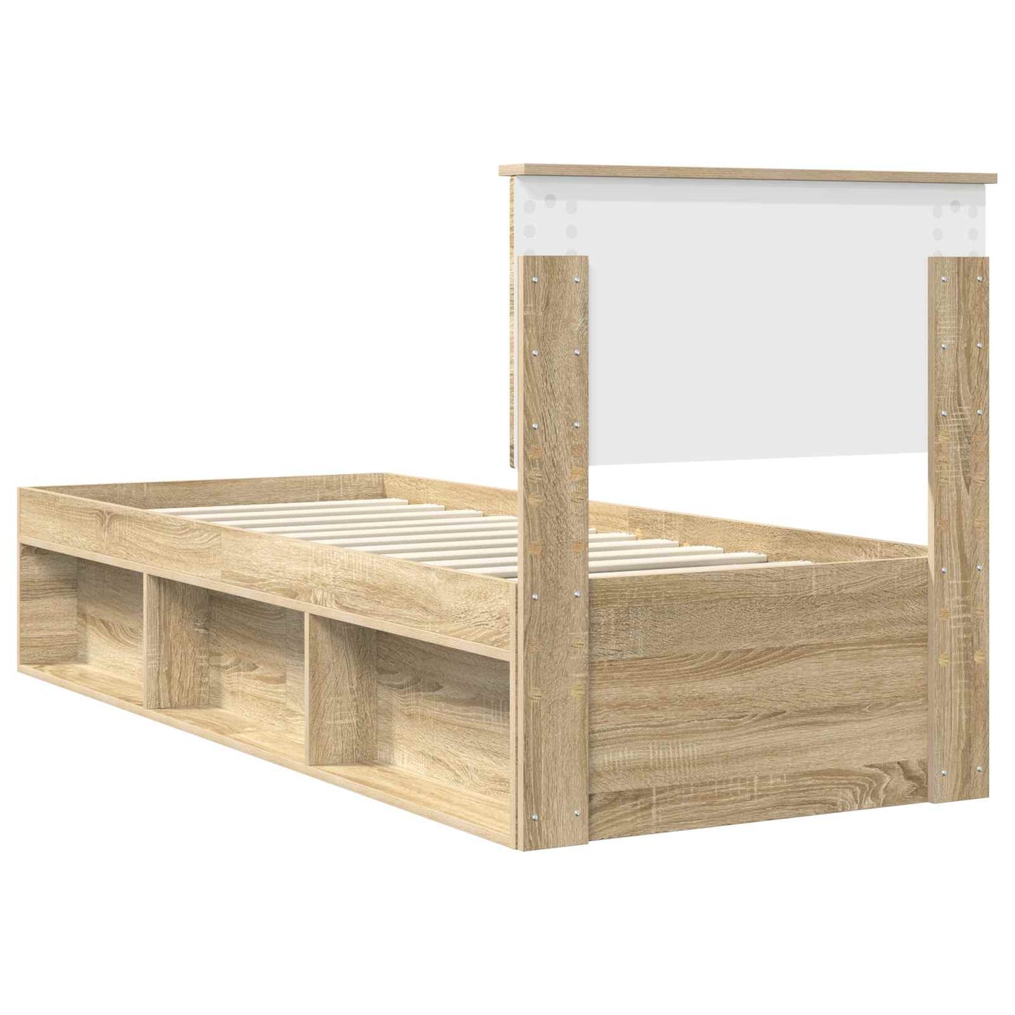 Bedframe Sonoma Eiken 75 x 190 cm Massief grenenhout