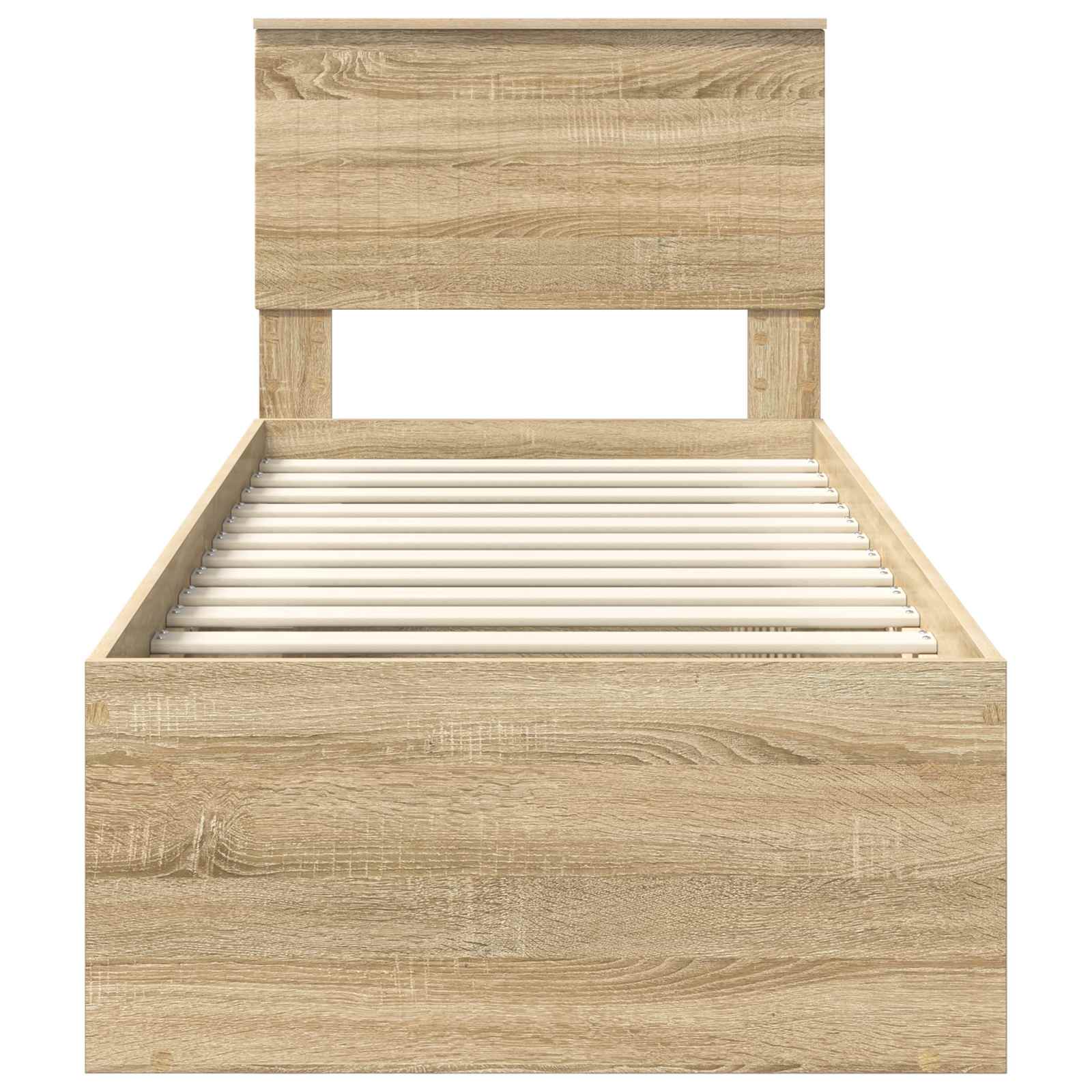 Bedframe Sonoma Eiken 75 x 190 cm Massief grenenhout