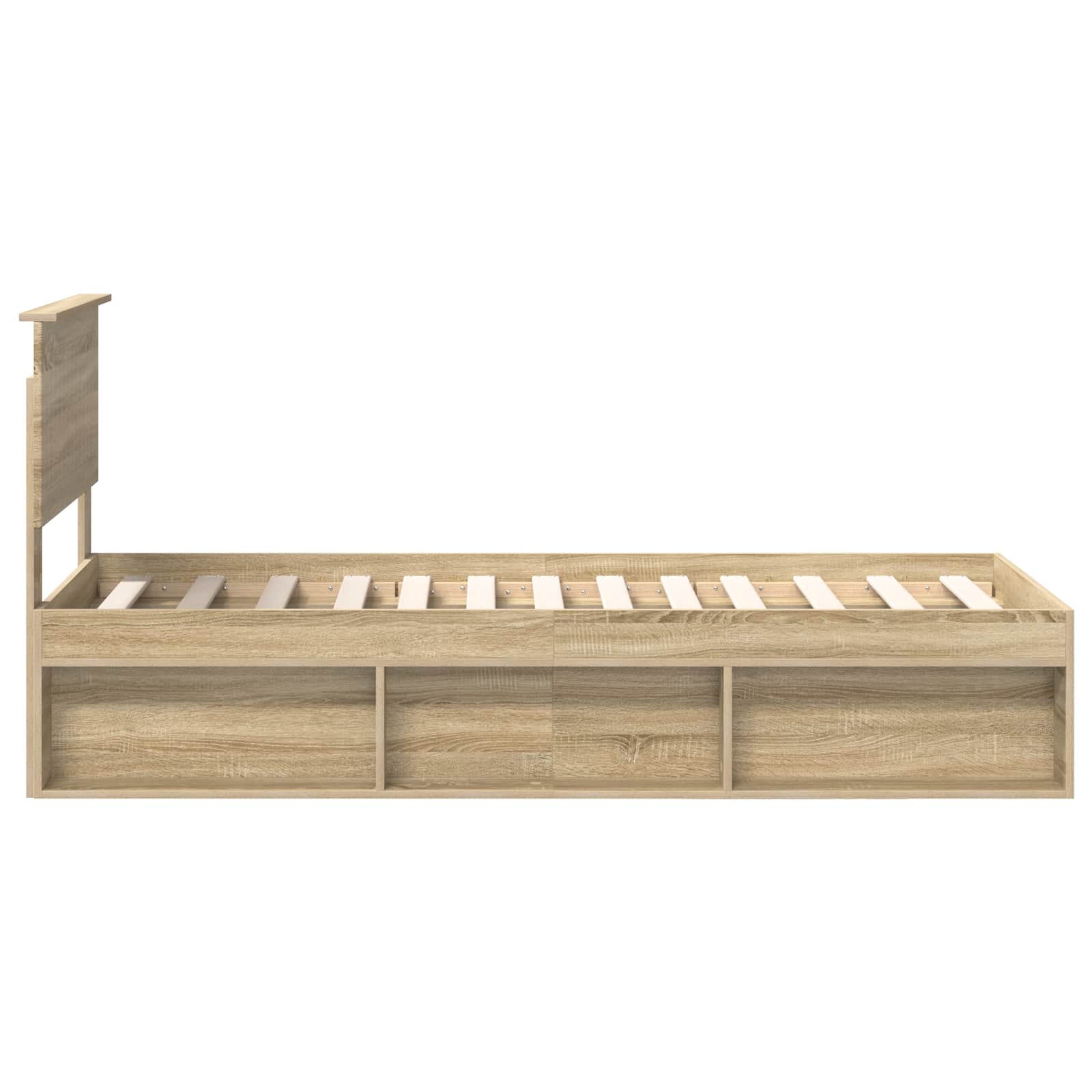 Bedframe Sonoma Eiken 75 x 190 cm Massief grenenhout