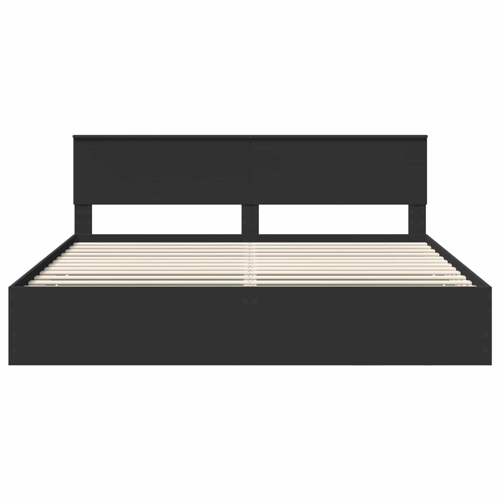 Bedframe met lade met opslag Zwart 200 x 200 cm Ingenieurshout