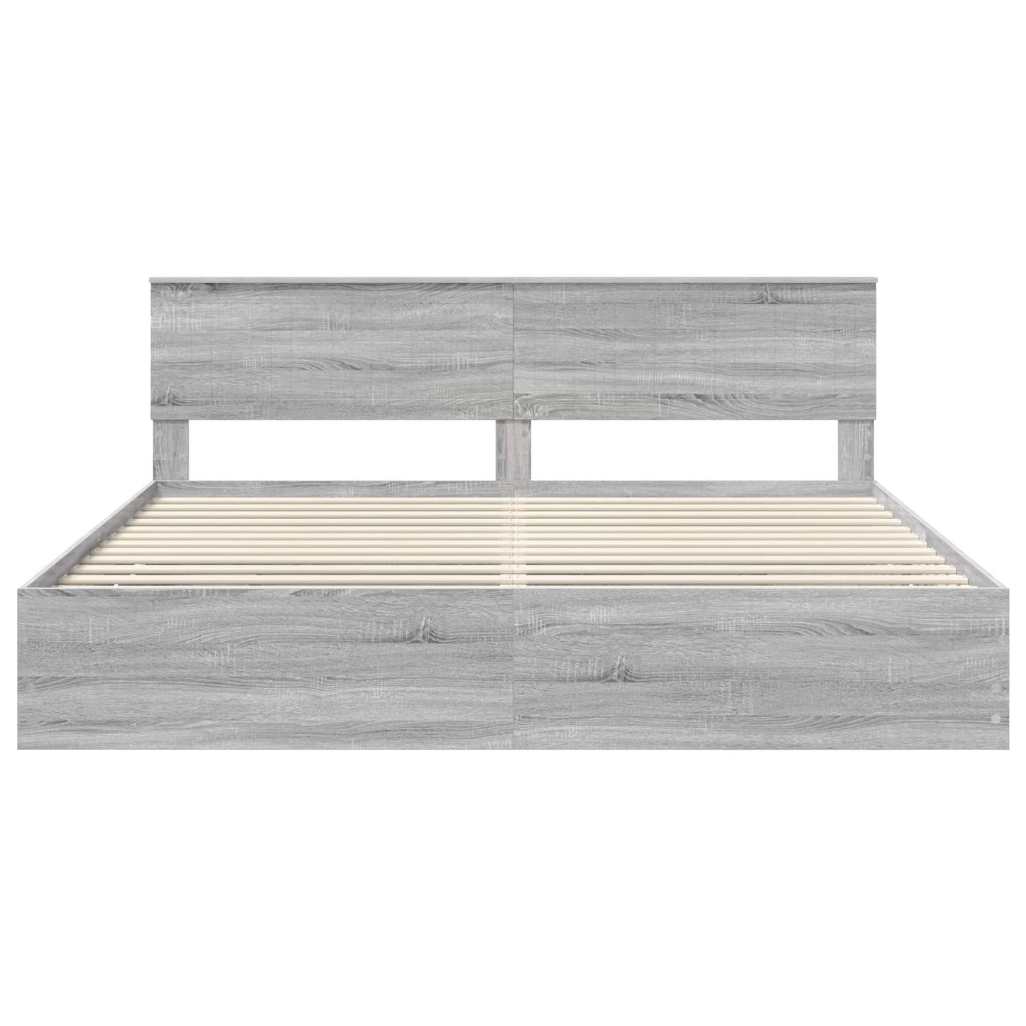 Bedframe met lade Grijs Sonoma 200 x 200 cm Ingenieurshout
