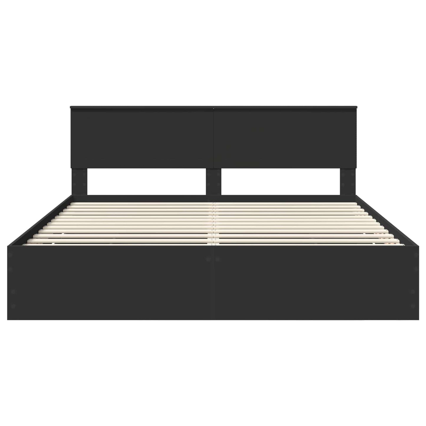 Bedframe met lade met opslag Zwart 180 x 200 cm Ingenieurshout