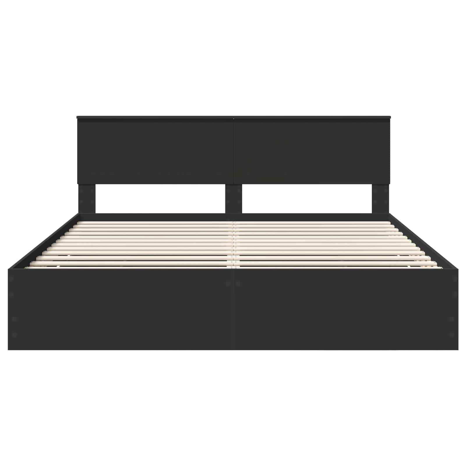 Bedframe met lade met opslag Zwart 180 x 200 cm Ingenieurshout