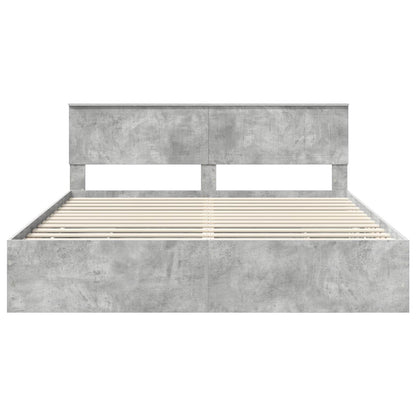 Bedframe met lade Beton Grijs 180 x 200 cm Ingenieurshout
