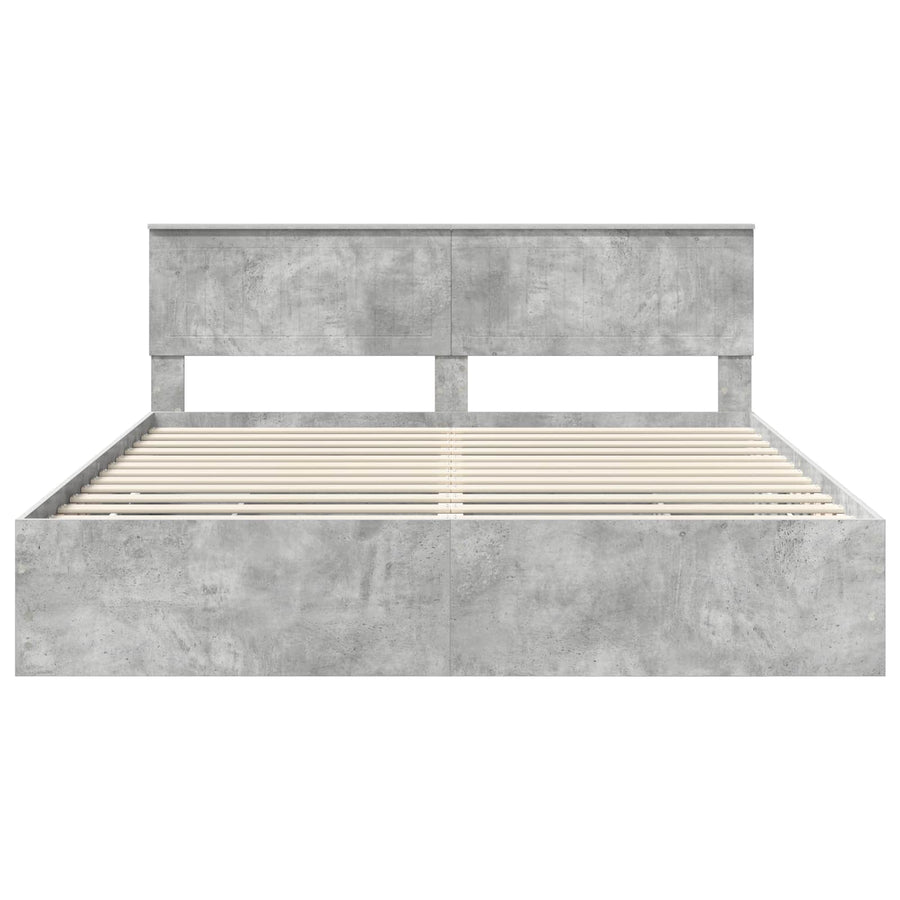Bedframe met lade Beton Grijs 180 x 200 cm Ingenieurshout