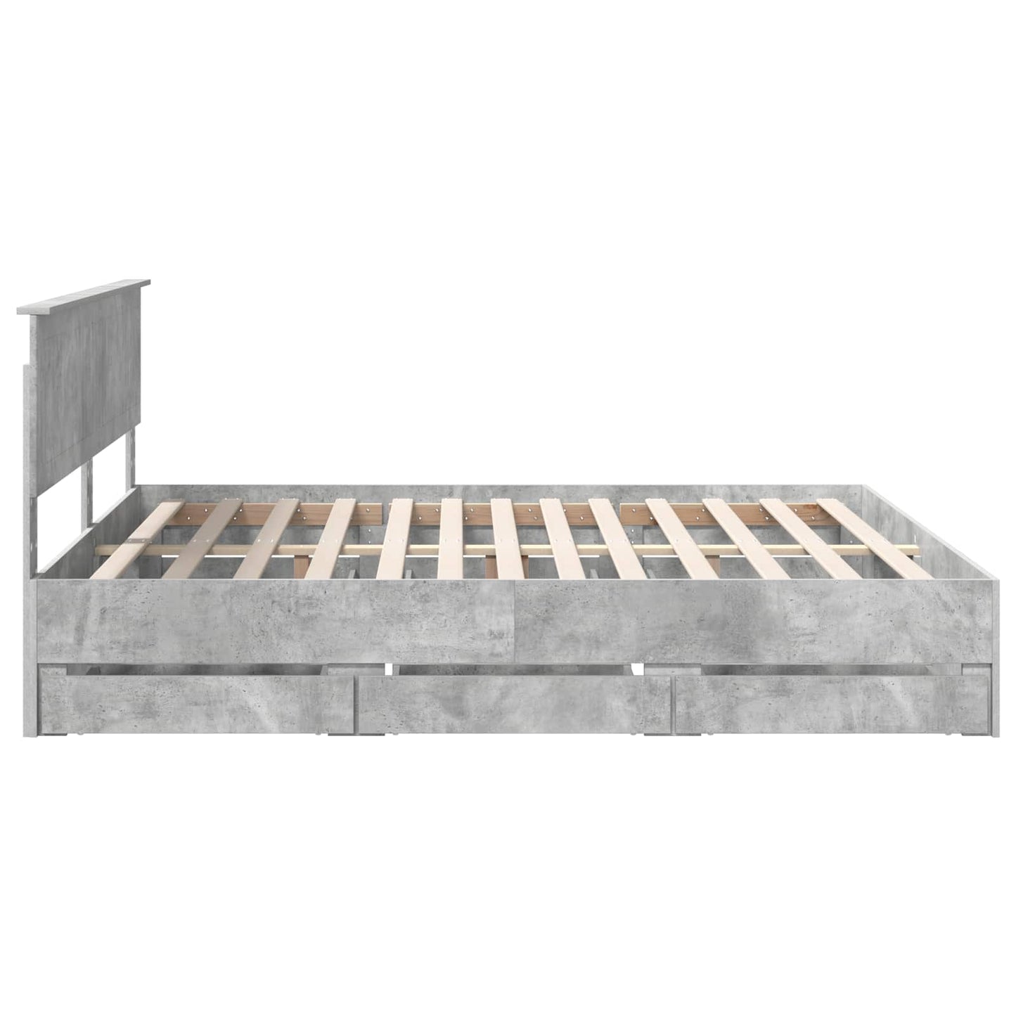 Bedframe met lade Beton Grijs 180 x 200 cm Ingenieurshout