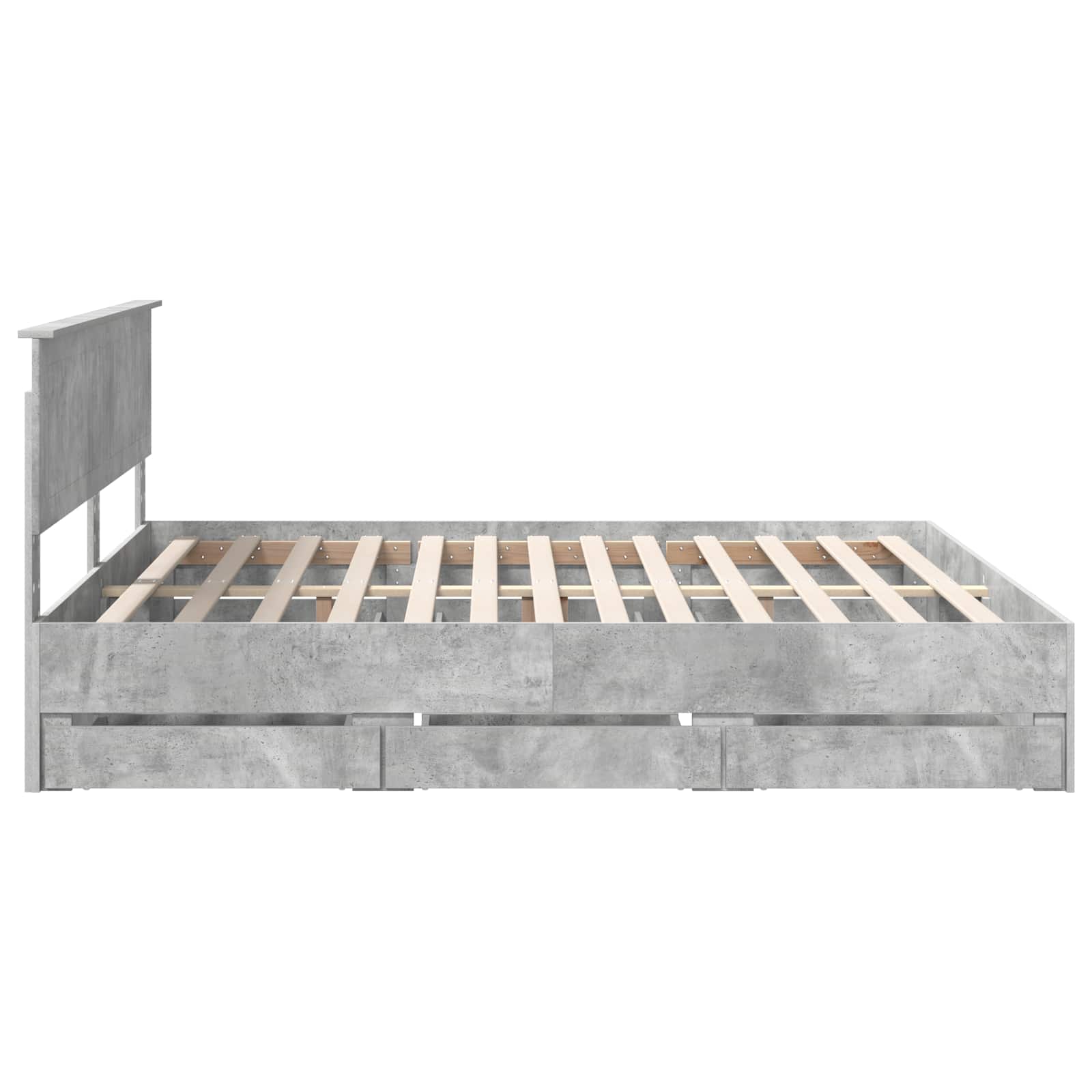 Bedframe met lade Beton Grijs 180 x 200 cm Ingenieurshout