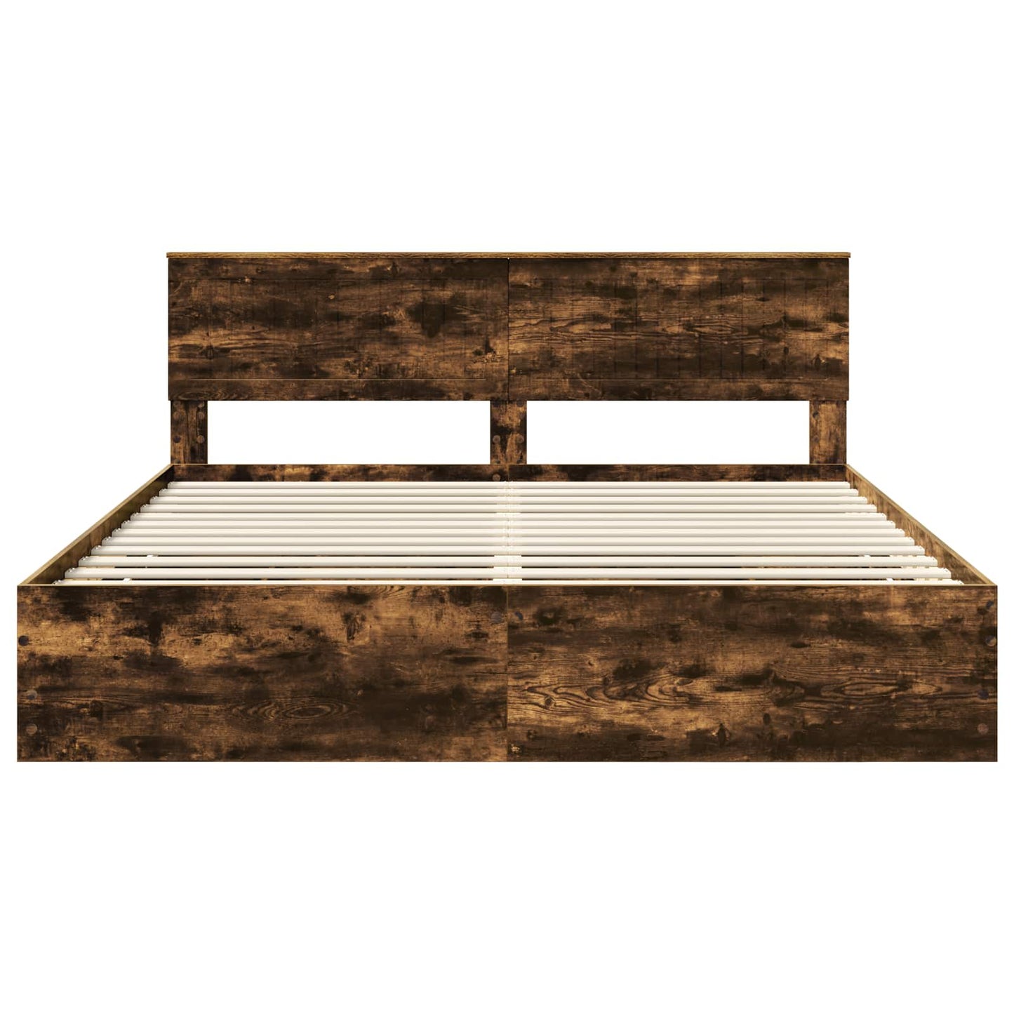 Bedframe met lade Gerookt eiken 180 x 200 cm Ingenieurshout