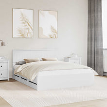Bedframe met lade met opslag Wit 160 x 200 cm Ingenieurshout