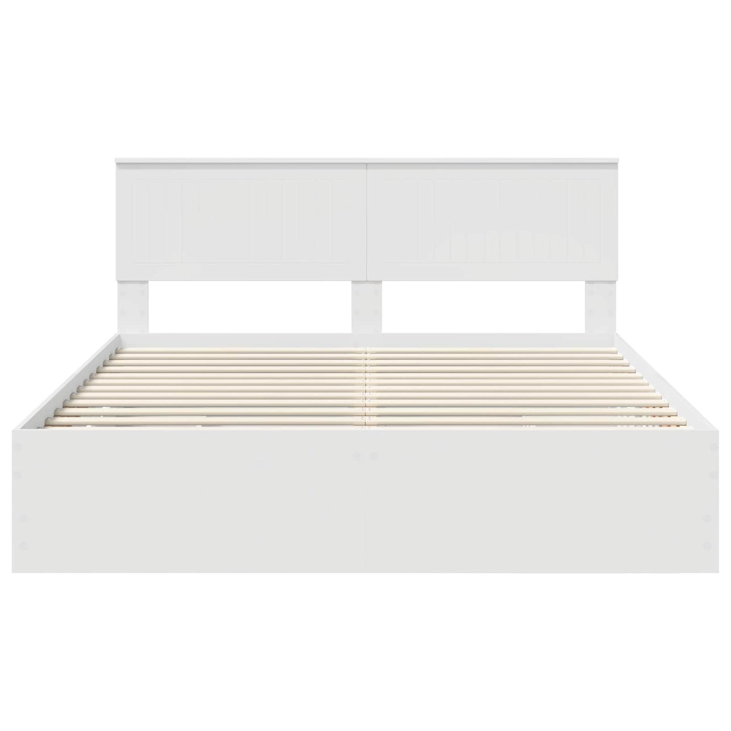 Bedframe met lade met opslag Wit 160 x 200 cm Ingenieurshout
