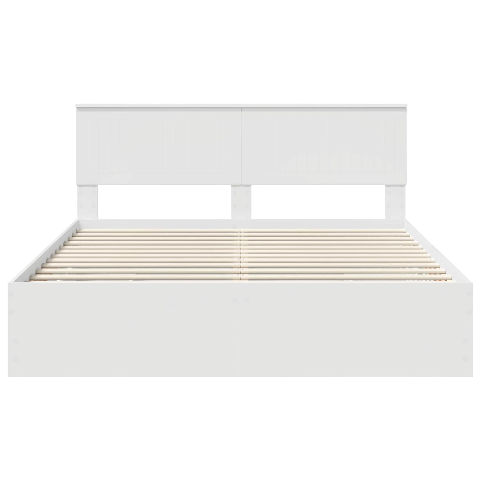 Bedframe met lade met opslag Wit 160 x 200 cm Ingenieurshout
