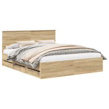 Bedframe met lade Sonoma Eiken 160 x 200 cm Ingenieurshout