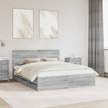 Bedframe met lade Grijs Sonoma 160 x 200 cm Ingenieurshout